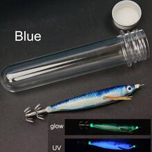 Avlcoaky 1pc 12.5cm Glow In The Dark Wood Shrimp Horizontal Squid Jig Egi Set UV Squid Lure Sea Cuttlefish Octopus Saltwater Tackle - Multicolor - View 9