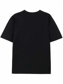 Camiseta de hombre con estampado de cerveza, adecuada para uso al aire libre, cómoda camiseta de manga corta con cuello redondo, apta tanto para hombres como para mujeres, para todas las est - Negro - Ver 4