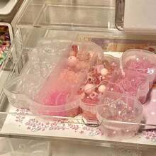 SANRIO 3件組 Hello Kitty 珠寶收納盒套裝，透明分格大容量珠飾收納盒，適合女孩、女性與兒童的完美禮物，可愛卡通角色設計展示盒 - 彩色 - 查看 2