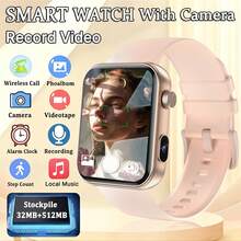 KENPANG Women's Camera Smart Watch, Photo, Video And Audio Recording, 512MB Memory, 1.91-Inch HD Display, Bluetooth Call And Notification, Heart Rate/Sleep/Menstrual Cycle Tracking, Multiple Sports Modes, IP68 Waterproof, Fitness Tracker, Compatible With IOS And Android - View 16