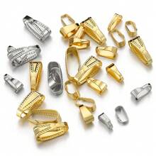 50Pcs Stainless Steel Lobster Clasp Smooth Pattern Embossed Pendant Clip Connector Suitable For DIY Handmade Necklace Jewelry Accessories - H2462 - View 3