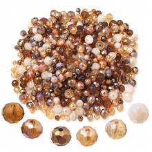 1 Paquete de Cuentas de Cristal de Punto en Tono Marrón, Tonos de Color Aleatorios (Cantidad Aleatoria por Color) - Marrón - Ver 7