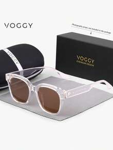 VOGGY 時尚極簡復古大框 TR90 偏光 UV400 太陽眼鏡，男女通用運動開車戶外騎行釣魚度假旅行派對裝飾道具禮物 - Set B - 查看 16
