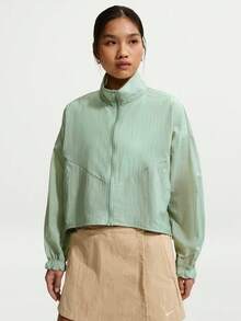 Nike Sportswear 女款寬鬆輕量耐撕裂外套 IF0588-006 - 豆綠色 - 查看 1