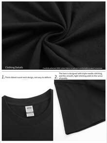 Camiseta Cristiana con Cruz Catalista Desde 33 d.C. - Negra con cruz dorada y las palabras Catalista Desde 33 d.C., camiseta casual de manga corta con cuello redondo, adecuada para hombr - Negro - Ver 4