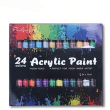 36 Colors Acrylic Paint Set 12ml  Rich Pigment Art Painting Supplies For Canvas Wood Rock DIY Craft Artist Beginners - 36-color Acrylic - View 10
