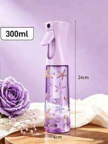 New Starfish Pattern PET Refillable Travel Spray Bottle, Professional High Pressure Atomization Spray Bottle, 200/300ml High Pressure Continuous Automatic Vacuum Fine Mist Sprayer, Hair Styling Tool, Hair Care Product, Accessory, Travel Essential, Vacation Essential - Multicolor - View 5