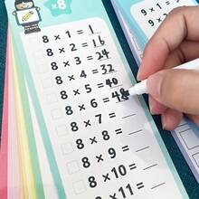 15 Cards Dry Erase Math Multiplication Cards, Double Sided 0-12 Multiplication Table Math Operation Cards, Student Education Supplies, Math Learning Tools For Kids, Home School Teaching Aids, Teacher Supplies - Multicolor - View 6