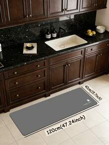 1pc Of A Light Gray, White-Patterned Rubber Soft Mat For The Kitchen, Which Is Water-Absorbing And Easy To Clean. It's Suitable For Use In Kitchens, Bathrooms, And Other Areas. It's Suitable For Use Throughout The Year And For Various Holidays. - Multicolor - View 13