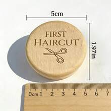 2 Stücke Set Holz-Aufbewahrungsbox für Babyhaare & Milchzähne, ein kostbares Erinnerungsstück, das die ersten Spuren des Wachstums und der Familienliebe bewahrt, nicht nur eine einfache Aufbewahrungsbox, sondern eine Möglichkeit für Eltern, Liebe, Erwartungen und Segen für ihr Baby auszudrücken - Aufbewahrungsbox - Übersicht 2