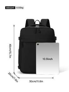 myco bags 真空壓縮後背包，Wizz Air 機艙尺寸 40x30x20 cm 可轉換手提登機包/短途飛行背包，可輕鬆放入座椅下方，便攜式，符合 TSA 標準的旅行/行李/機艙認可後背包，適用於飛機/學校 - 彩色 - 查看 4