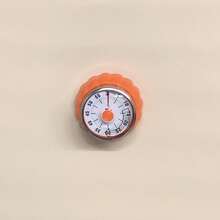 Temporizador de cocina mecánico de acero inoxidable con respaldo magnético, cuenta regresiva precisa sin batería, perfecto para cocinar en casa - Naranja - Ver 11