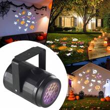 Snowflake Projector Light/Halloween Projector Light - USB Powered Winter Wonderland Lighting, Suitable For Home, Wedding And Party, Presents Falling Snow Effect, Holiday Projection Laser Stage Light/Christmas Decoration - 彩色 - 查看 10