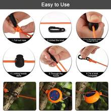 Adjustable Telescopic Rope, Portable Clothesline, Multi-Purpose Rope, Suitable For Outdoor Travel, Fishing, Camping, Securing Tents, Drying Clothes - A - View 11