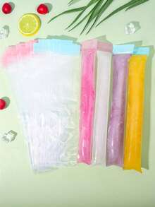 10/100入 DIY 透明冰袋，適用於碎冰與冰淇淋保存，DIY 冰棒袋，居家製冰禮品袋，派對廚房使用 - 查看 2