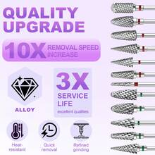 1PC Professional Nail Drill Bit Cone Carbide Manicure Drill For Electric Milling Cutter Nail Files Buffer Nail Art Equipment Accessory - Multicolor - View 2