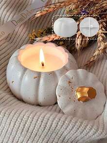 2pcs Halloween Pumpkin Silicone Mold DIY Pumpkin Candle Holder Storage Box Shaping Mold Epoxy Resin Concrete Cement Plaster Casting Mold Holiday Gift Home Decor Handmade Mold - Pumpkin Storage Box - Silicone Mold - View 3