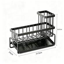 Kitchen Sink Storage Rack With Drainage Board - Multifunctional Storage Rack, Sponge And Cup Holder, Suitable For Countertop Storage, Household Organization Storage Boxes, Baskets And Containers - 查看 10