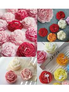 5pcs Bouquet Silicone Mold - Realistic Rose & Peony Flower Candle Mold, Suitable For Resin, Soap And Clay Crafts - DIY Wedding And Holiday Gift Making Materials - Reusable Non-Stick Home Decor Mold - White - View 4