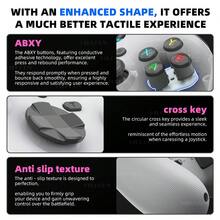 Controlador de juego inalámbrico Bluetooth VILCORN G6, compatible con smartphones iOS/Android, PC/SWITCH, joystick con efecto Hall, 400mAh - Ver 11