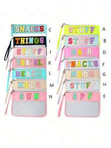 1PC Adult Simple Envelope Style Translucent PU Cosmetic Bag Toiletry Bag Storage Bag Gift Packaging (Product Not Included) Suitable For Daily Festivals Vacations Business Trips Parties Gifts - Multicolor - View 5