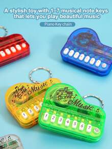 15pcs Mini Children's Pianos,Keychains, Backpack Charms, And Decorative Toys,Piano Finger Games That Help Develop Children's Intelligence And Imagination,Educational Toys, Birthday Gifts, Gift Bag Fillers, Party Favors, Back To School - Multicolor - View 8