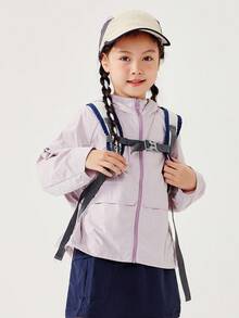 mini bala Chaqueta de Protección Solar UPF50+ a Juego para la Familia, Abrigo Ligero con Protección UV - violeta - Ver 1