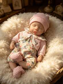 13 Inch Open-Mouth Loulou Full Silicone Reborn Baby Girl Doll, Soft Realistic Touch Bionic Comfort Doll, Perfect Christmas Gift (Anatomically Correct) (Anatomically Correct) - Reborn - View 4