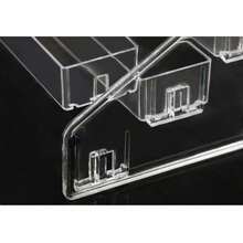 1個公仔收藏展示架,3層/5層/7層迷你公仔壓克力展示盒 - 透明壓克力桌面收納架,適用於動漫公仔、交易卡、徽章、別針、收藏品,大容量儲物架 - 適用於徽章、公仔、卡片,多功能展示收納架,壓克力透明展示架 - 透明 - 查看 7