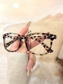 1 buah Kacamata Dekoratif Bingkai Motif Leopard Kasual Fashion Unisex - View 2
