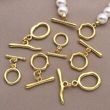 5 buah Jepitan Perhiasan Berbentuk T dari Tembaga, Jepitan Bulat OT, Konektor Perhiasan, Cocok untuk Pembuatan Perhiasan DIY Buatan Tangan, Dapat Digunakan untuk Gelang, Kalung, Rantai Tas, Gantungan Kunci, Cincin Kunci dan Aksesoris Lainnya, Serbaguna dan Praktis - Emas - View 7