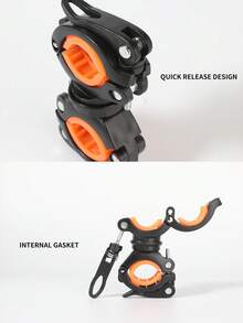 TOSUOD Bicycle Front Light Mount Clip Flashlight Holder Rotatable Light Bracket Cycling Accessories - Multicolor - View 6