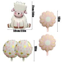 Baby Shower Balloons, Suitable For Gender Reveal Parties, Birthdays, And Children's Parties With A Neutral Style Decoration, Holiday Balloon Decoration Accessories, Welcome Party Layout Props - Lamb - View 8