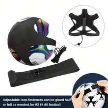 1pc Single Person Training Tool, Elastic Football Juggling Strap, Improve Ball Control Anytime And Anywhere, Adjustable Elastic Juggling Strap, Help Efficient Training, Football Sports Equipment Football Juggling Device, Suitable For 3/4/5 Size Footballs, Daily Training, Football Field Practice, Outdoor Lawn Field Training, Cultivate Player Ball Control, Foot Control Ability And Football Basic Skills, Ideal Gift For Football Enthusiasts, Product Does Not Include Football - Multicolor - View 5
