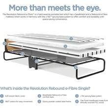 Compact Single Folding Bed With Rebound E-Fibre Mattress Revolution Design Easy Storage For Small Spaces - Cama plegable Revolution Rebound - Ver 6