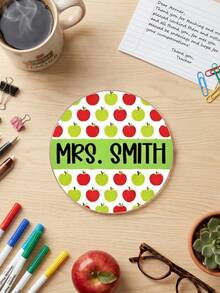 1pc Personalized Teacher Coaster Gift,Custom Text,End Of Year Gift, Teacher Coaster, Personalized, Christmas Teacher Gift, Teacher Appreciation Gift - Multicolor - View 15