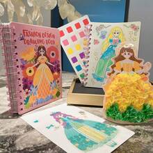 1 Set Perlengkapan Berdandan Putri DIY 3-in-1, Permainan Berdandan Kreatif, Seni Tusuk dan Mainan Stiker yang Menyenangkan, Hadiah Ulang Tahun Sempurna untuk Anak Perempuan - MultiWarna - View 7