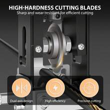 HSHa Wire Stripper Suitable For Wires With A Diameter Of 2-25 Mm, High-Strength, Dual-Axis Precision Blades, Height-Adjustable And Non-Slip V-Groove, Efficient Wire Stripping Machine, Compatible With Various Cable Types, Suitable For Waste Wires And Single-Core Wires - A - View 5