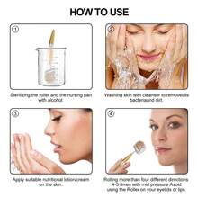 Microneedle 192 Titanium Derma Roller Professional Skin Care Tool - Camel - View 7