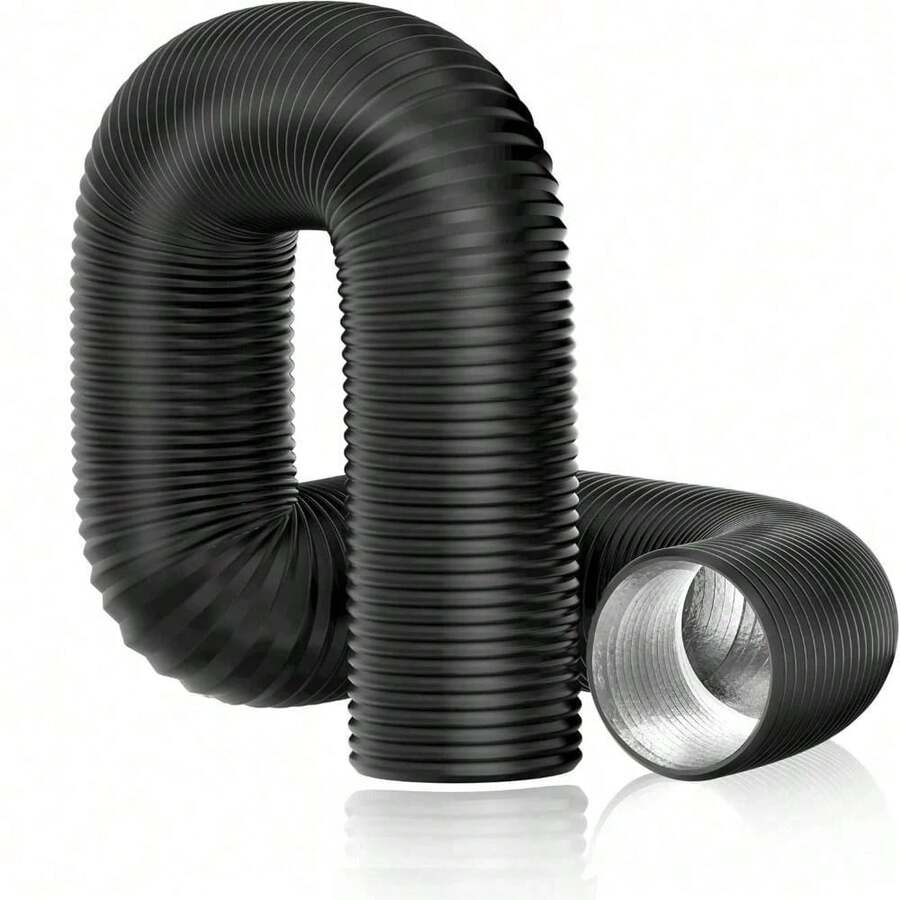 6 Inch Flexible Dryer Vent Hose, Insulated Thickened Triple Layer Protection, For HVAC Ventilation, Range Hood, Hydroponic System Flexible Ventilation Hose, Heating, Cooling, Ventilation And Exhaust, Aluminum Foil Wrapped - Multicolor - View 1