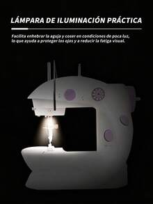 2 piezas Máquina De Coser Portatil Mini,Máquina de coser portátil de mano para principiantes, Costura rápida , Control de doble velocidad, doble hilo, máquina de coser eléctrica para el hogar. - 2 piezas - Ver 7