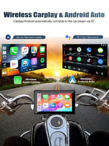 Pantalla táctil multimedia de 12.7 pulgadas para motocicleta, compatible con CarPlay, Android Auto universal, con navegación/inalámbrico - MP5 - Ver 3