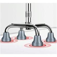 Bastón Ajustable para Adultos Mayores con 4 Patas Antideslizante, Ayuda de Caminata Ligero y , Soporte Estable para Hogar y Exterior. - Negro - Ver 4