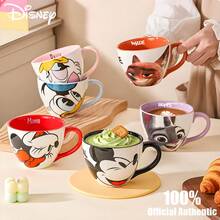 Disney Official Authentic Collaboration Breakfast Cup 350ML Ceramic Handle Mug Anime Cartoon Dormitory Single Cup Coffee Cup Couple Gift Cup - Multicolor - View 7