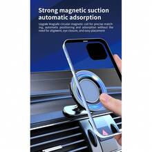360° Rotating Strong Magnetic Phone Holder Car Air Vent Magnetic Mount Navigation Holder - Dark Grey - View 6