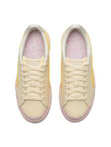 Puma 女款籃球厚底珍珠 2026 夏季新款撞色厚底休閒運動滑板鞋 398910-02 - 398910-02 - 查看 4