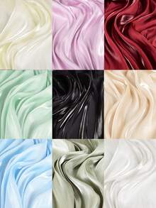 1pc 50cm 1/3/5Yard Ultra Smooth Liquid Satin Fabric – Glossy, Silky & Lustrous – Soft Flowy Lightweight Drape – Many Colors Available – Perfect For Slip Dresses, Wedding Linens, Gift Wrapping & Handmade Scrunchies - 1 - View 3