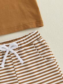 Baby Boys Polo Co-Ords - 棕色 - 查看 7
