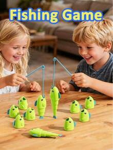 2-Player Fishing Toy, Telescopic Fish Shaped Toy, Parent-Child Interactive Party Game, Educational Early Learning Board Game Puzzle Toy Suitable For Boys And Girls, Great Birthday Gift And Classroom Prize - Multicolor - View 4
