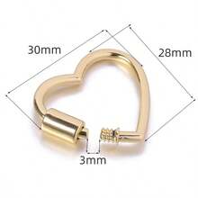 1pc Gold Screw Lock Keychain, Minimalist Style Gold Key Chain Clip, Unisex Carabiner Key Ring For Backpack, Car, School, Gothic Y2K - Multiple Styles - View 15